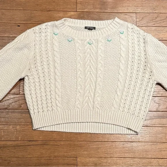 Wild Fable Cream Cable Knit Sweater - Picture 4 of 5